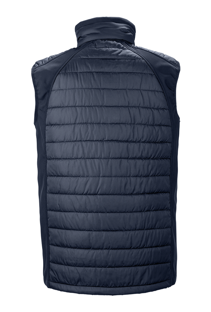 R238X - Black compass gewatteerde softshell bodywarmer