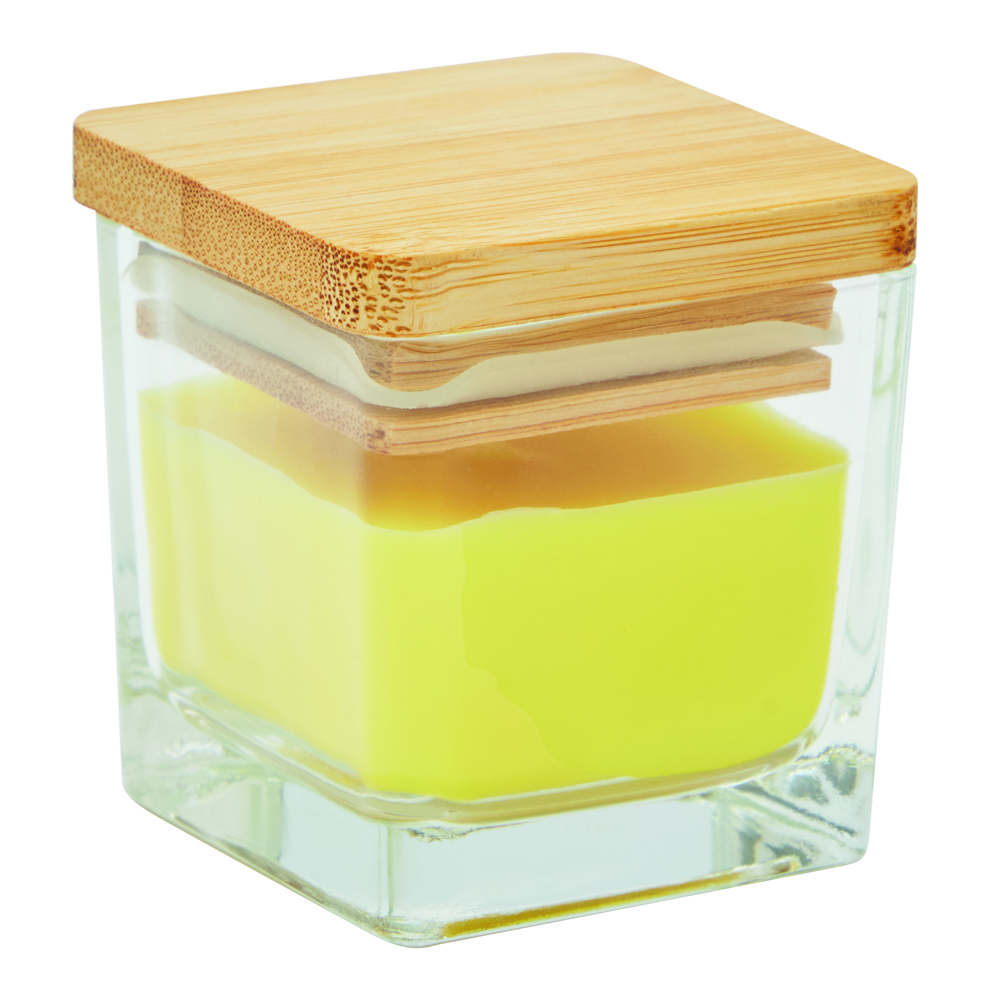 VANILLA GLOW - Geurkaars GLOW - geel / citroengeur