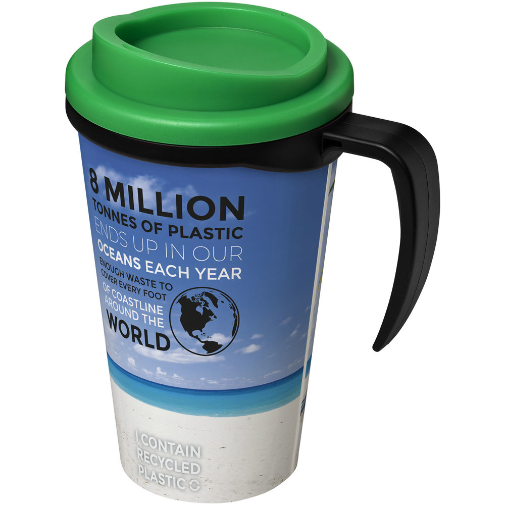 Brite Americano® grande 350 ml geïsoleerde beker - Zwart, Groen