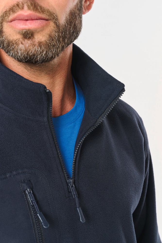 WK905 - Ecologishe fleece met ritskraag unisex