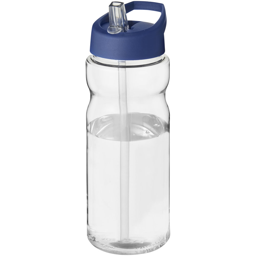H2O Active® Base Tritan™ 650 mlsportfles met tuitdeksel - Transparant helder, Blauw