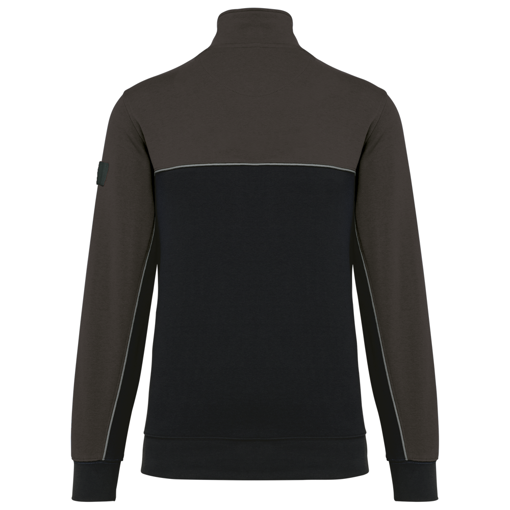 WK404 - Ecologische uniseks sweater met ritskraag
