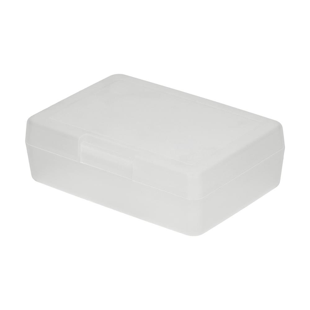 Voorraadbox "Lunchbox" - transparant-melkachtig