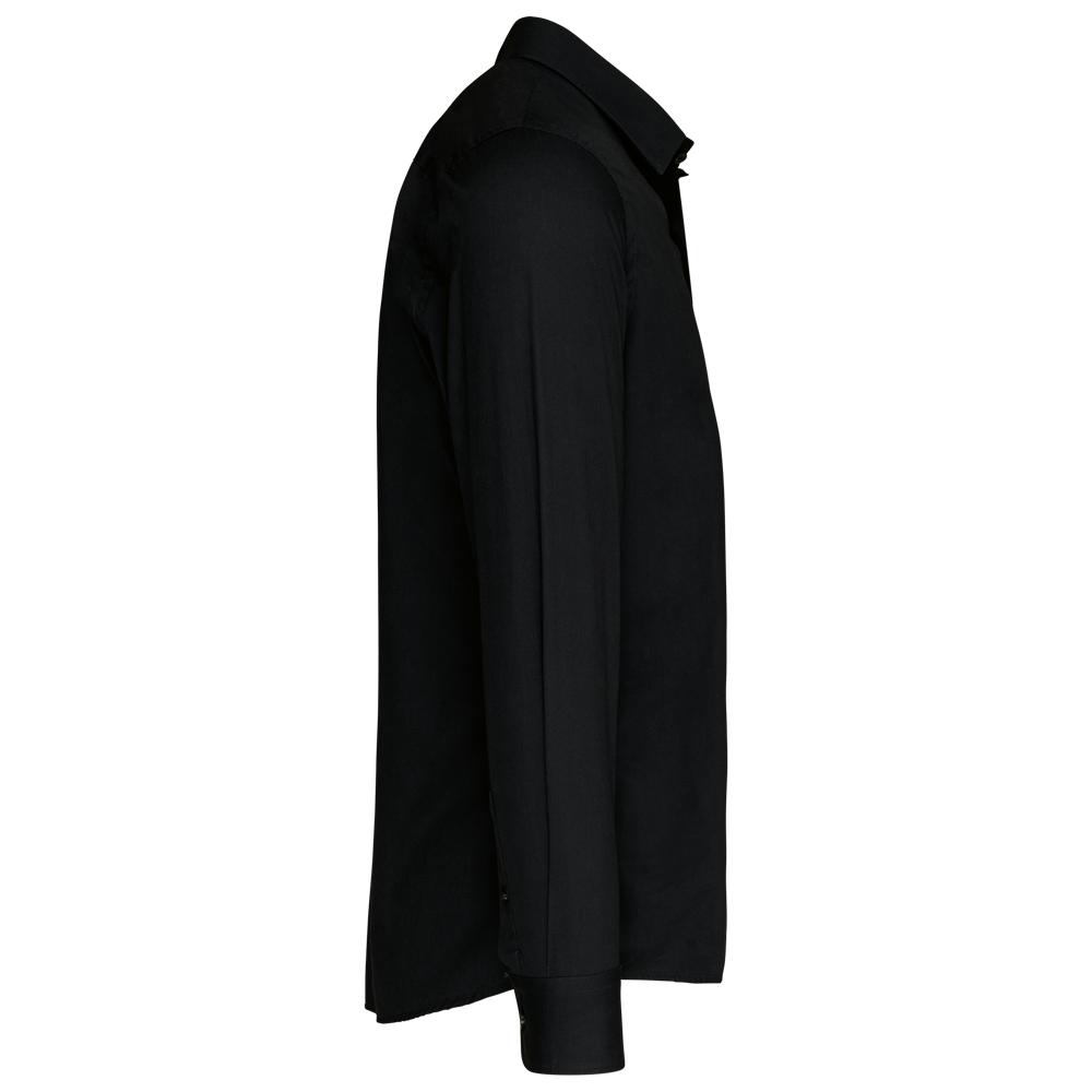 K513C - Herenoverhemd in popeline met lange mouwen