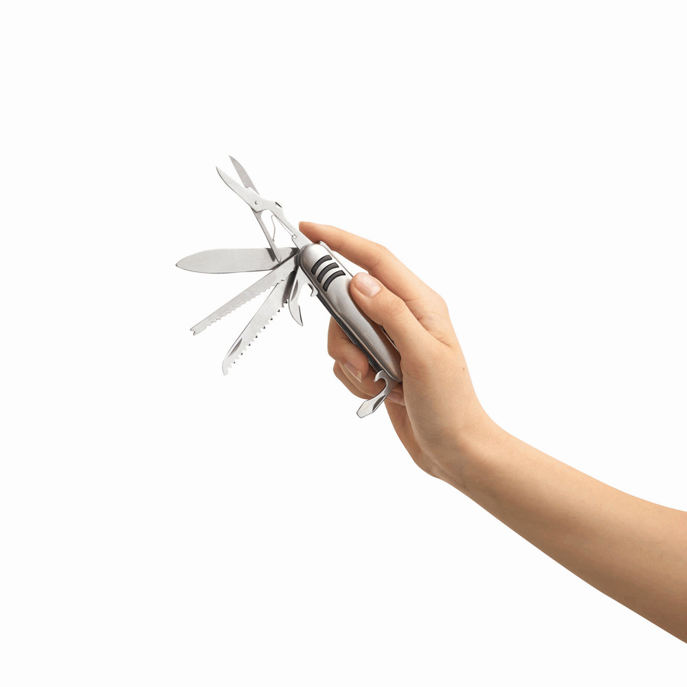 TRIO - 11 delig roestvrijstalen zakmes