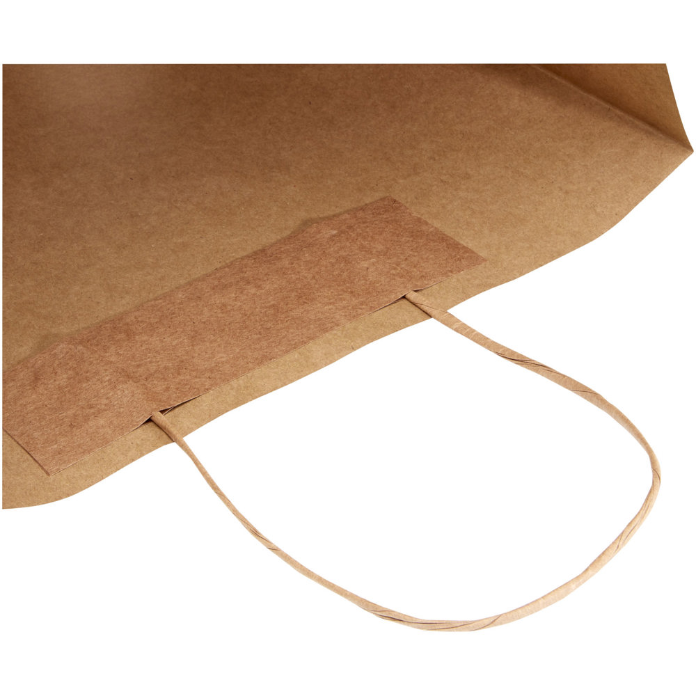 Papieren tas 120 g/m2 gemaakt van kraftpapier met gedraaide handvaten - 31 x 12 x 25 cm