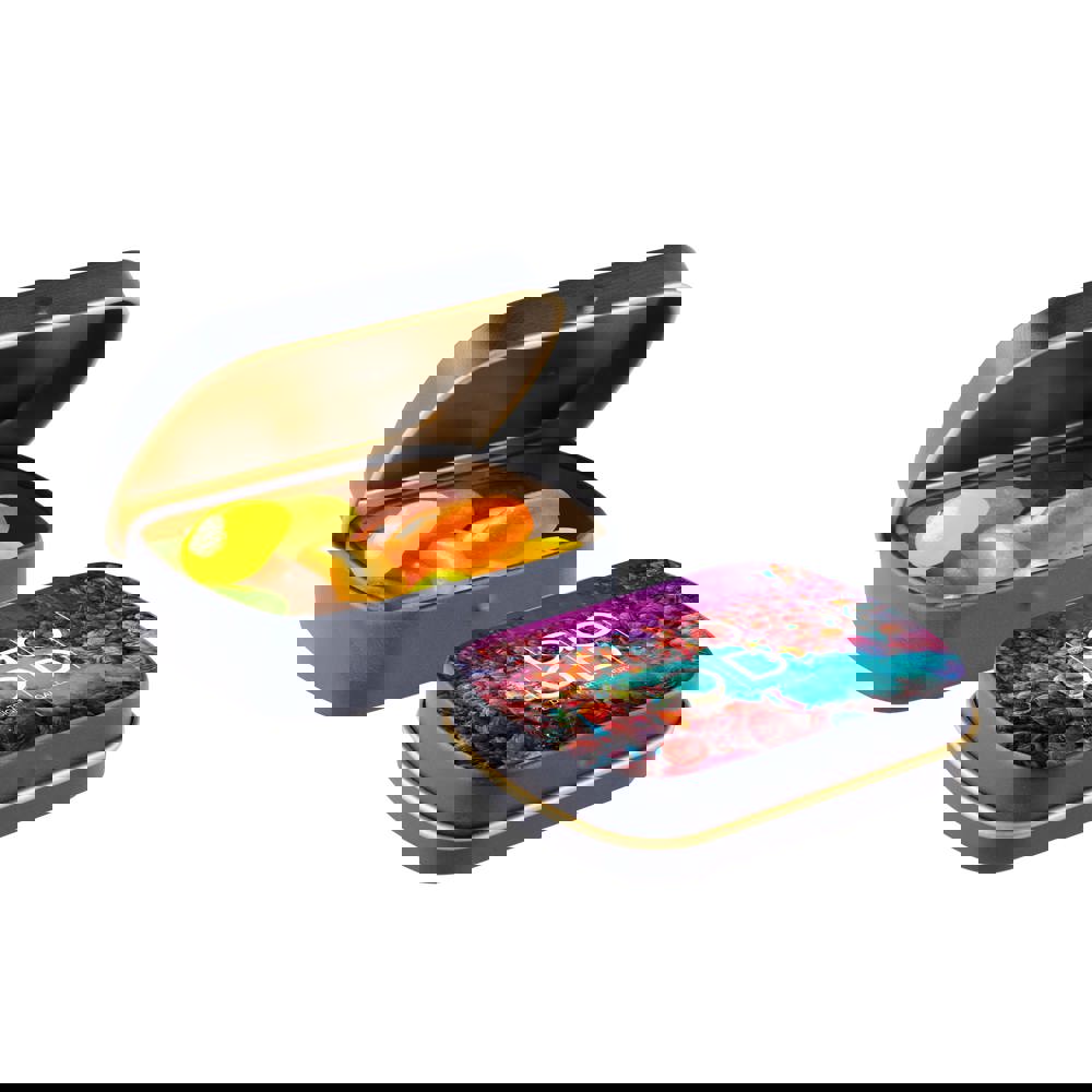 Mini scharnierblikje met snoep