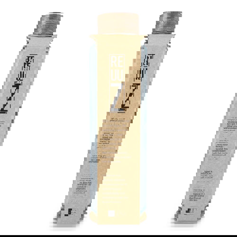 InSideOut Gerecyclede glazen Waterfles ReuuZ met houten dop 650 ml