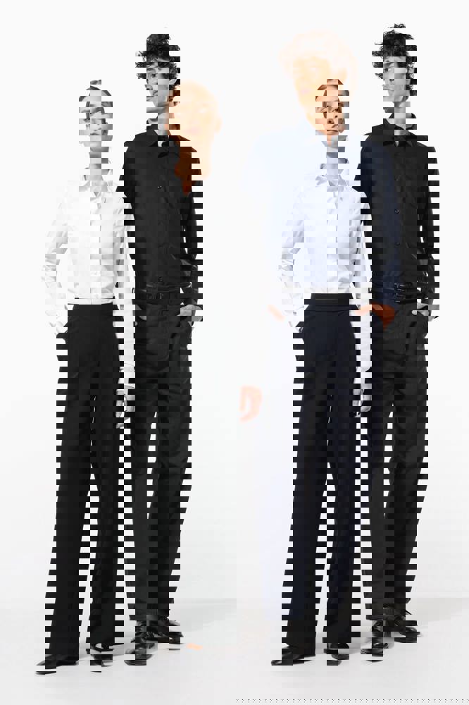 K513C - Herenoverhemd in popeline met lange mouwen