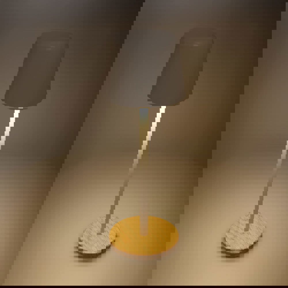 Solis Dimbare Tafellamp met Bamboe basis