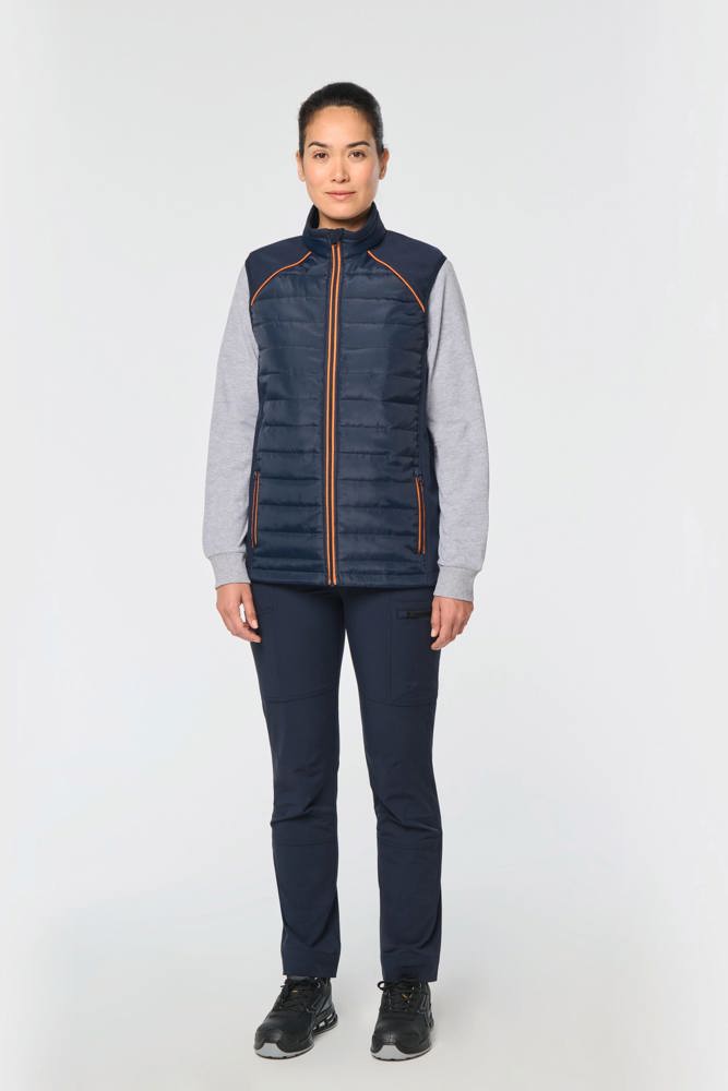 WK606 - Bodywarmer Day To Day in twee stoffen