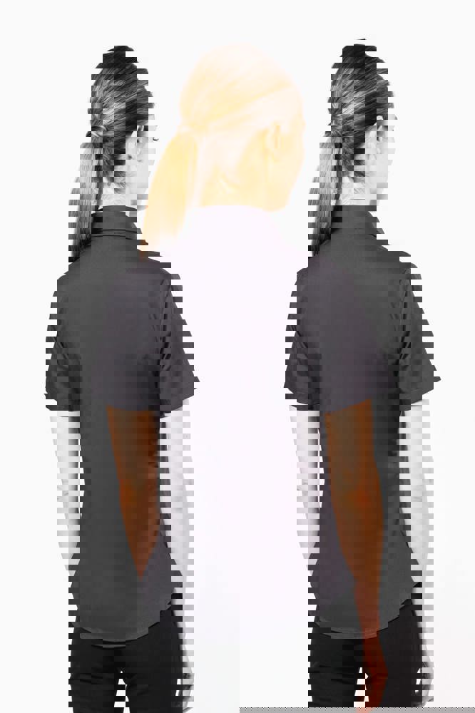 K544 - Dames Poplin Blouse Korte Mouwen