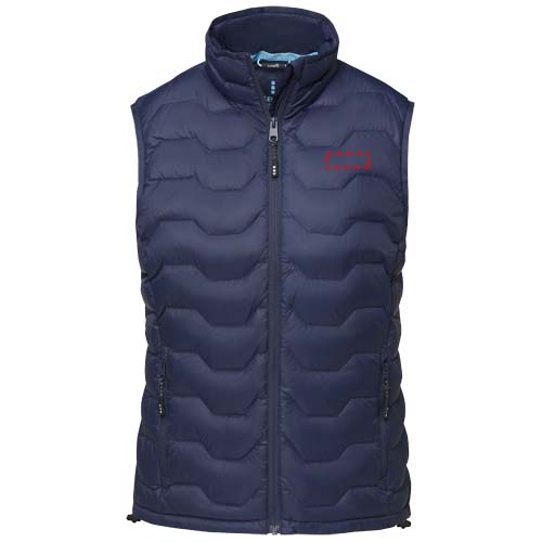 Petalite GRS gerecyclede geïsoleerde down bodywarmer voor dames
