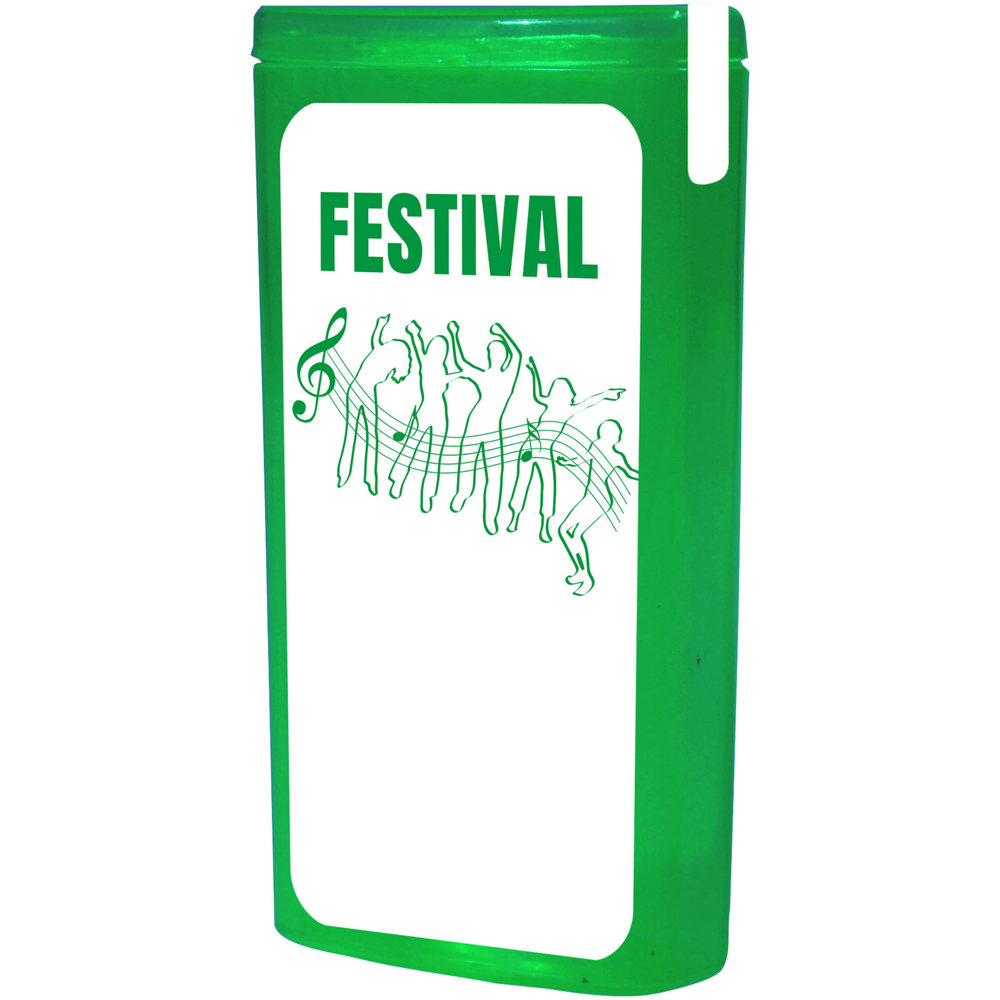 Minikit festival set - transparant groen