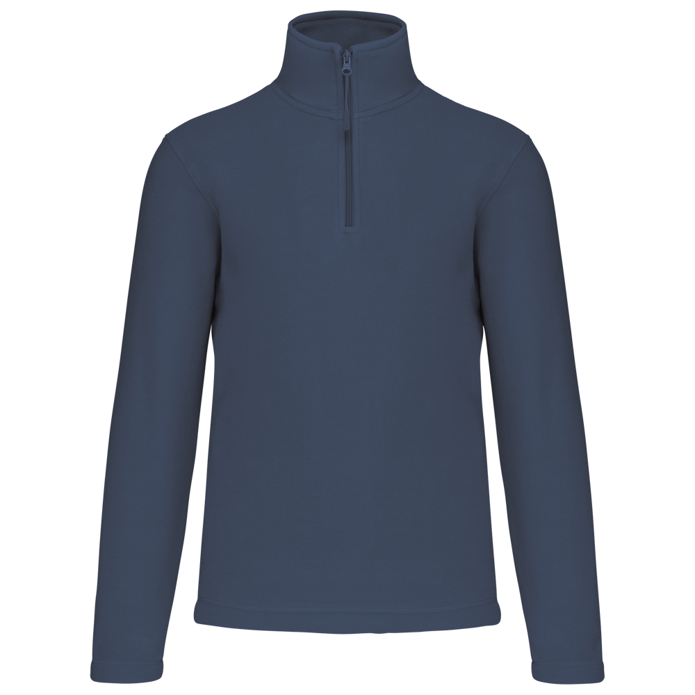 - Enzo - Fleece met ritskraag - Deep Blue