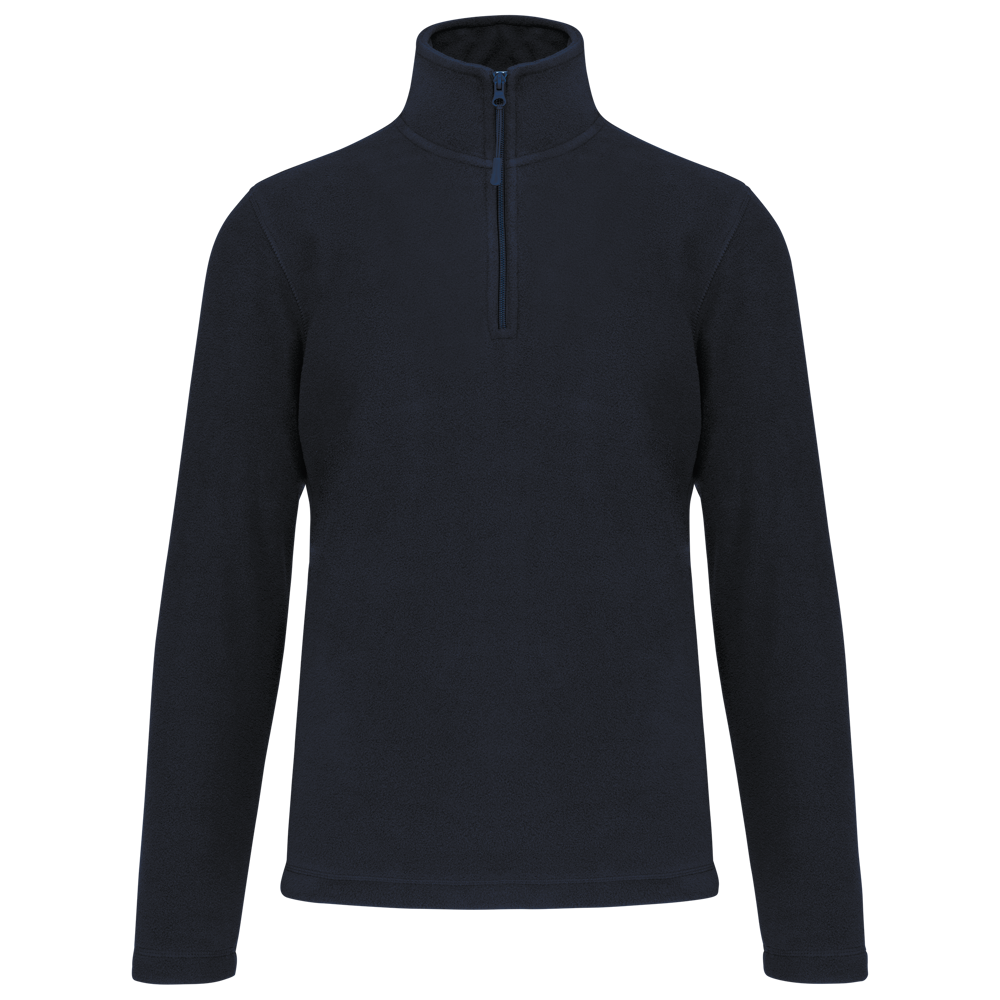 - Enzo - Fleece met ritskraag - Navy