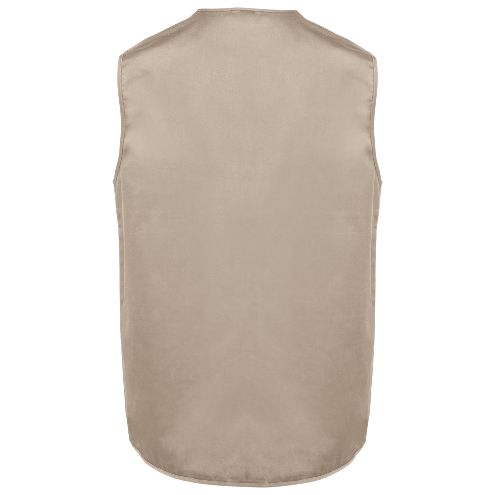WK609 - Gevoerde unisex bodywarmer van polykatoen multizakken