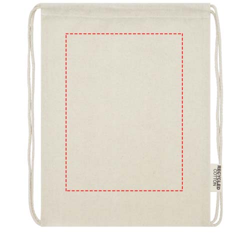 Oregon tas met trekkoord van 140 g/m² GRS gerecycled katoen