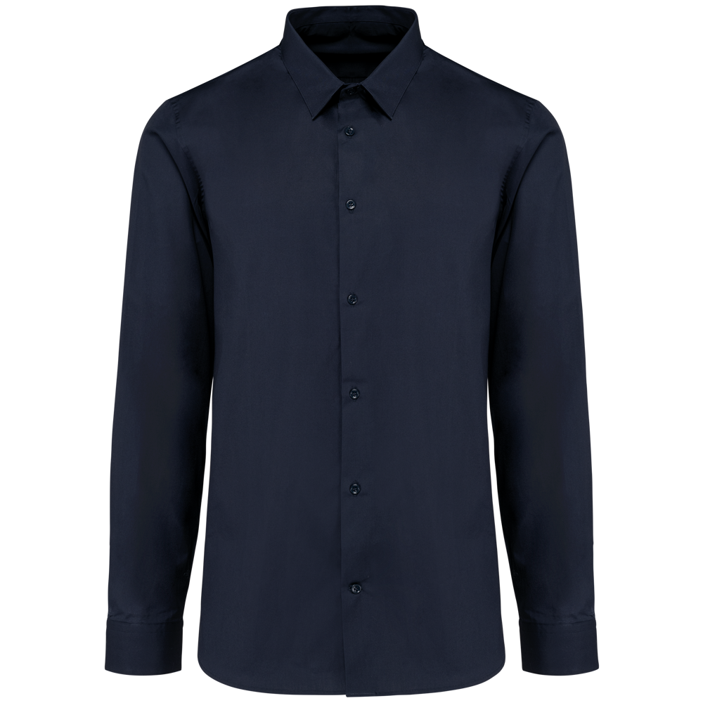 PK504 - Popeline Herenoverhemd met lange mouwen - Essential Dark Navy