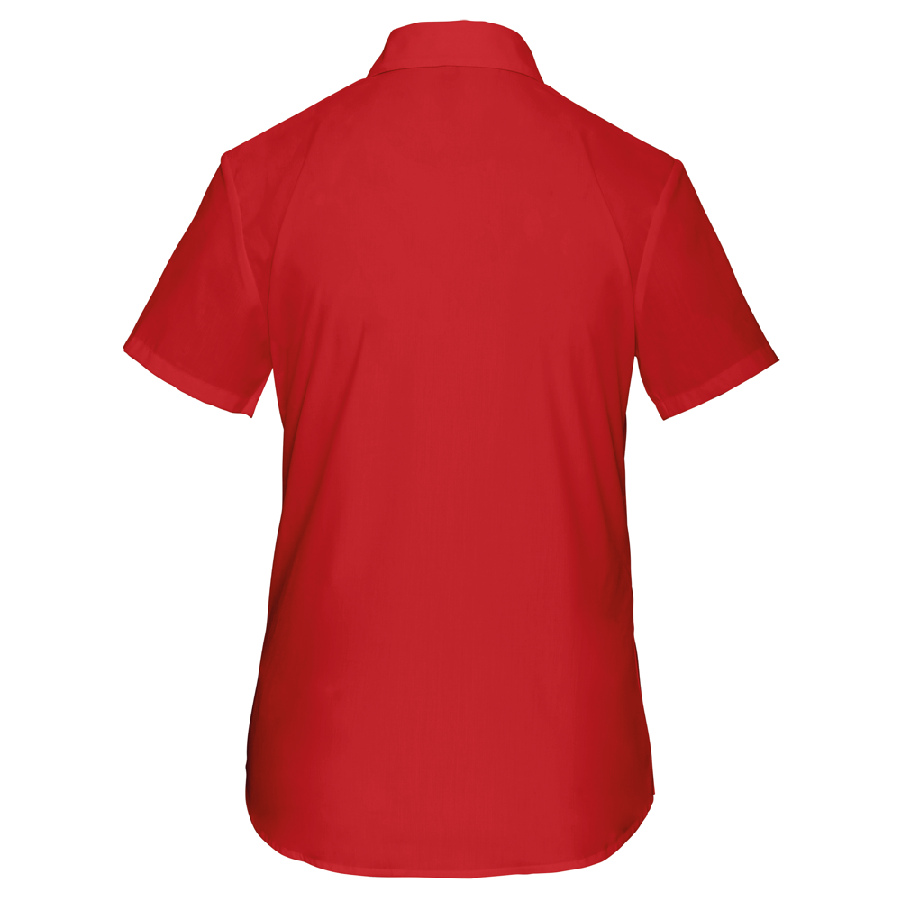 K548C - Overhemd in onderhoudsvriendelijk polykatoen-popeline korte mouwen dames