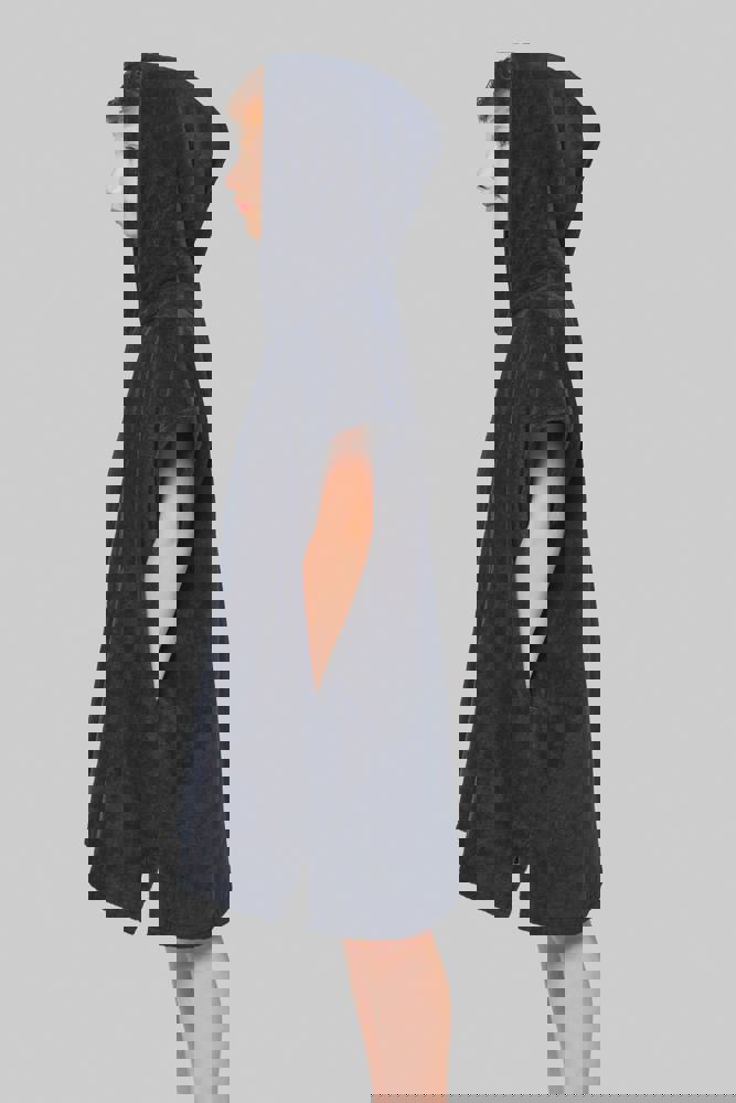 PA582X - Kinderponcho met capuchon van badstof