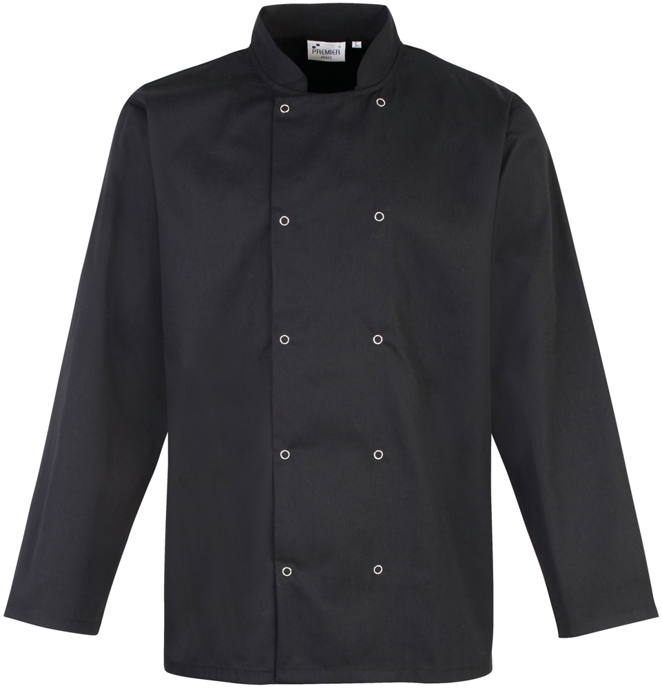 PR665 - Long Sleeve Press Stud Chef's Jacket