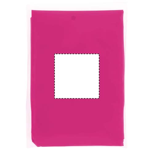 Ziva wegwerp regenponcho met opbergtasje