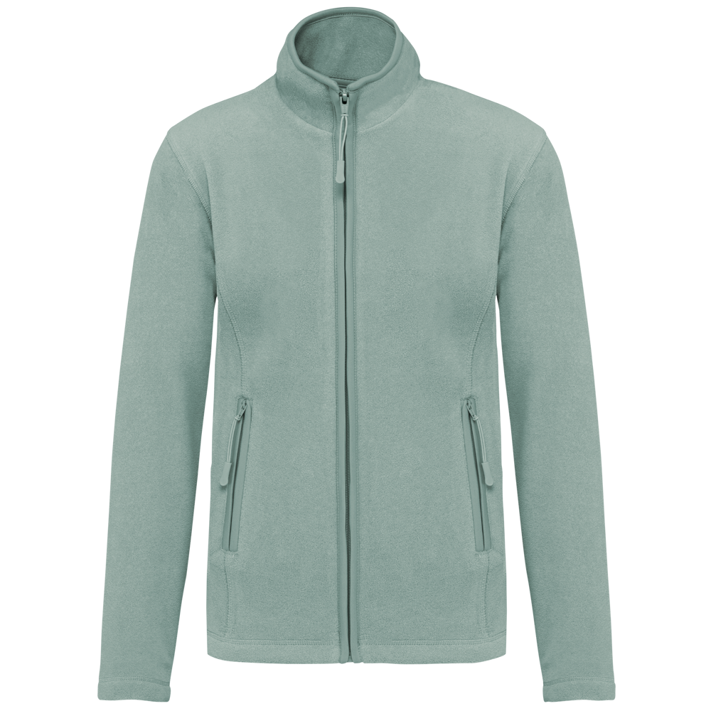 - Microfleece met rits dames - Sage
