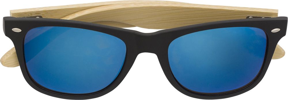Lunettes de soleil en ABS et bambou Luis - blauw