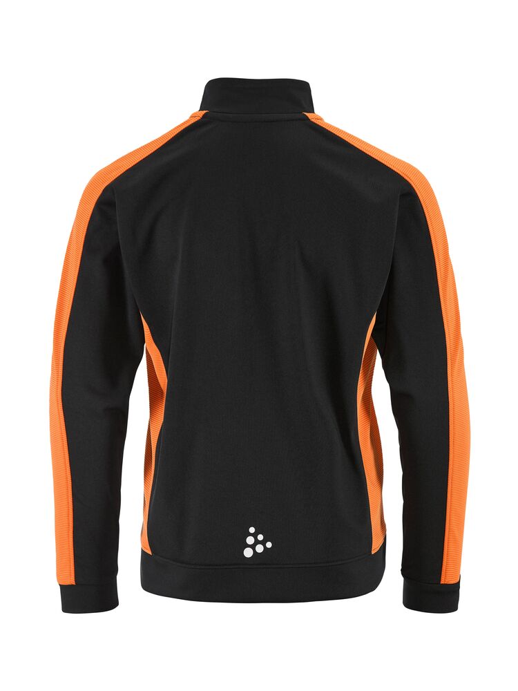 Craft - Evolve 2.0 Contrast Full Zip Jacket Jr Black/Orange 134/140