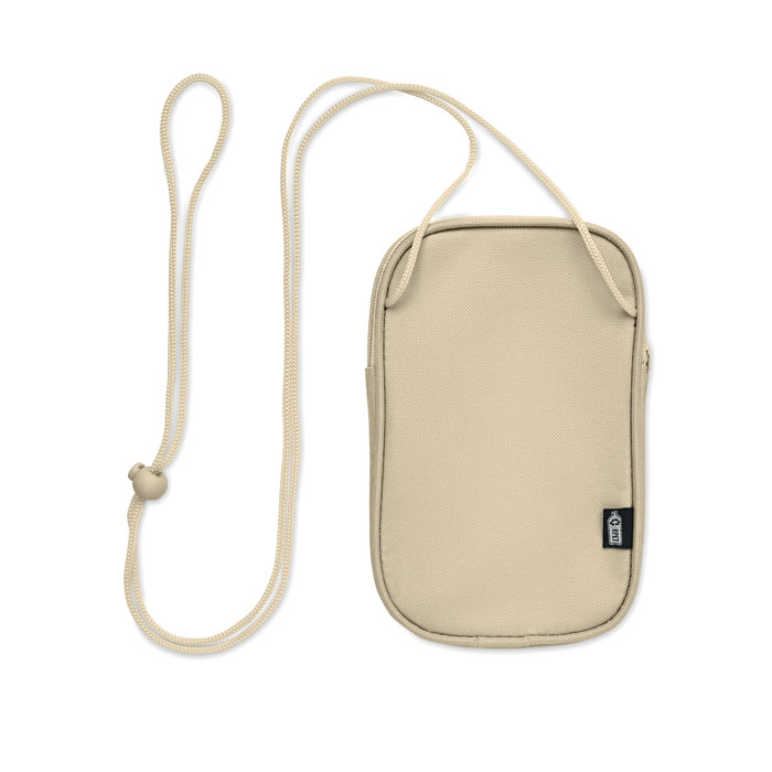 KOROVIN POUCH - Crossbody reistas RPET - beige