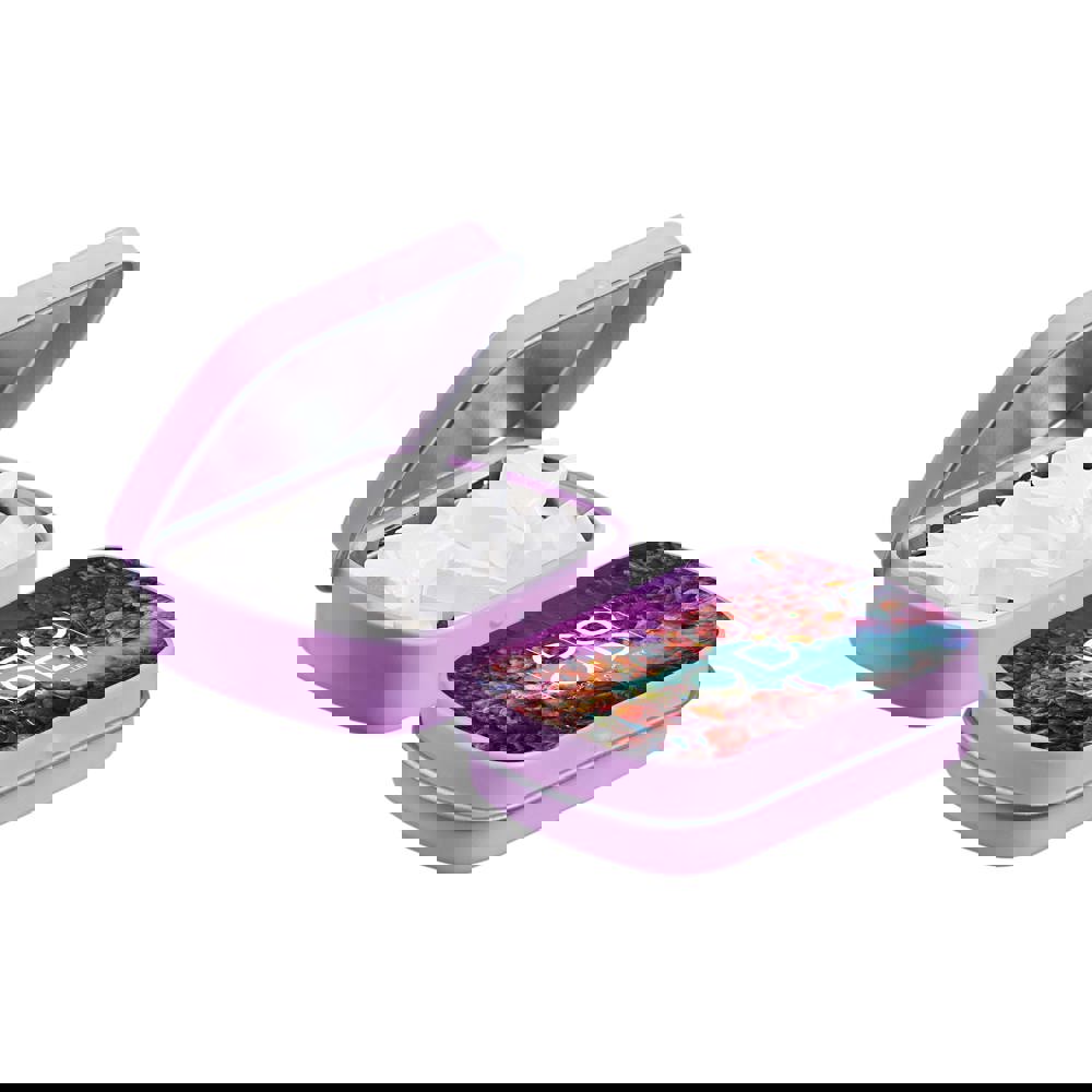 Mini scharnierblikje met vorm pepermunt - Roze