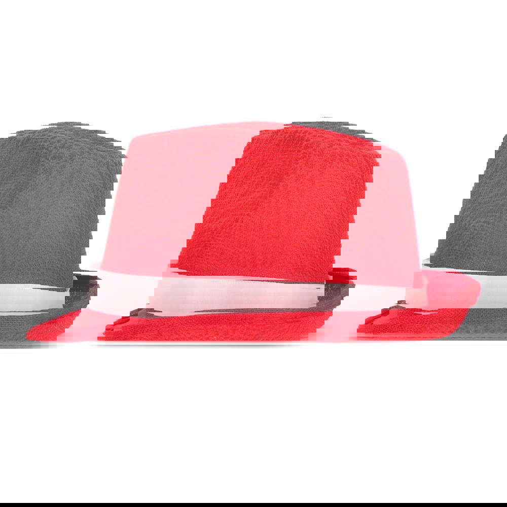 Polyester hoed met band