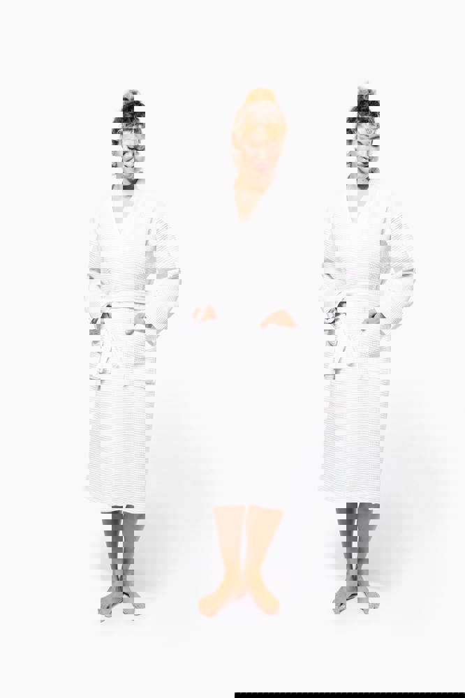 K122 - Kimono Badjas Honinggraatstructuur