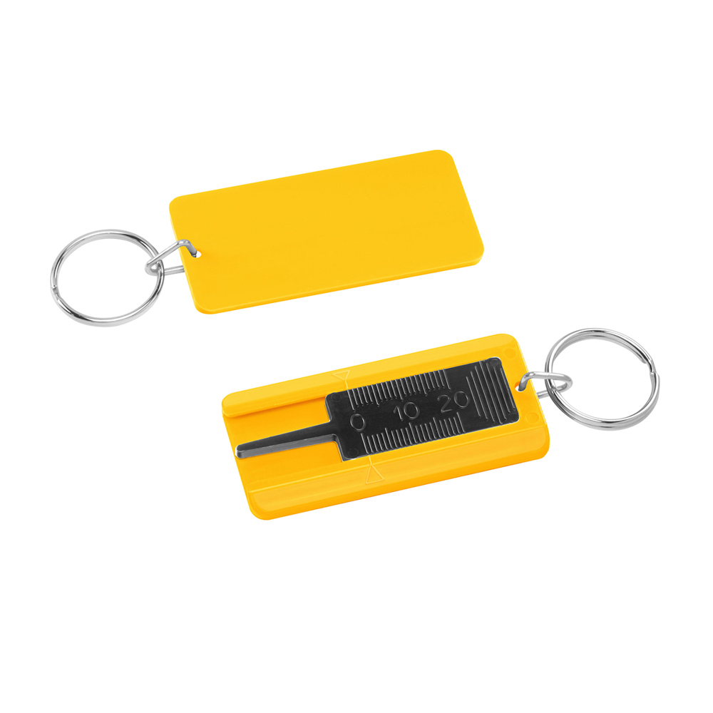 Bandenprofiel dieptemeter - zwart/geel