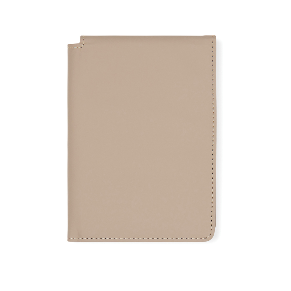 VINGA Baltimore RCS recycled polyester RFID paspoorthouder - greige (± PMS 16-0906 TPG)