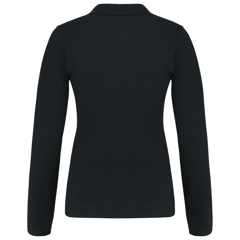K257C - Piqué-damespolo lange mouwen