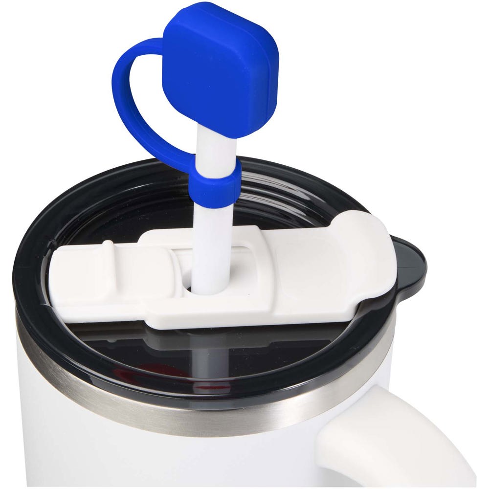 Sip deksel voor siliconen rietje - Koningsblauw