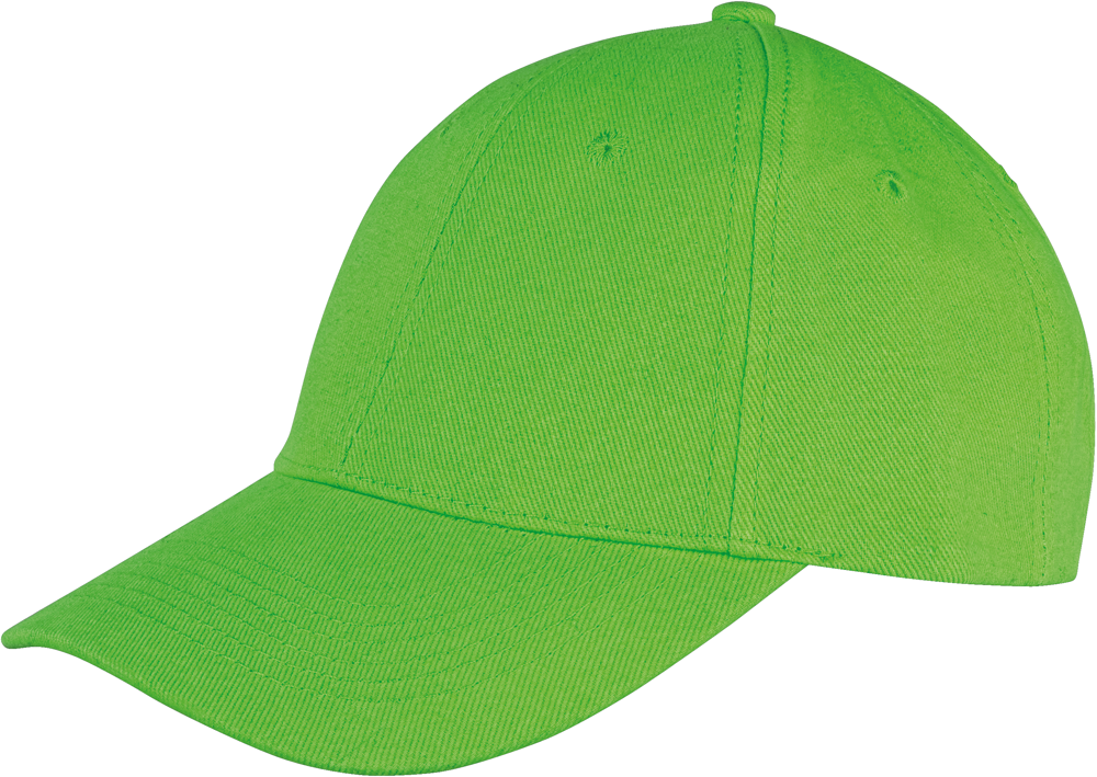 RC081X - Memphis Brushed Cotton Low Profile Cap - Lime