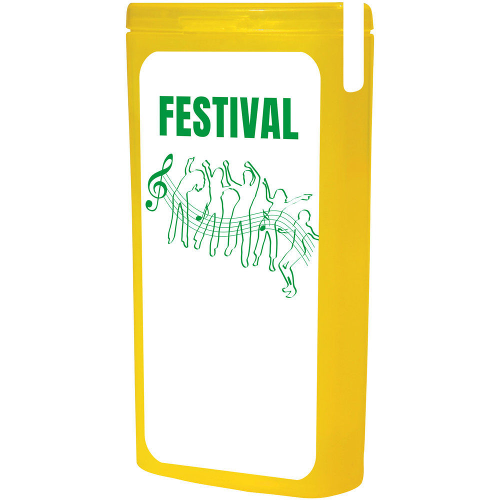 Minikit festival set - transparant geel