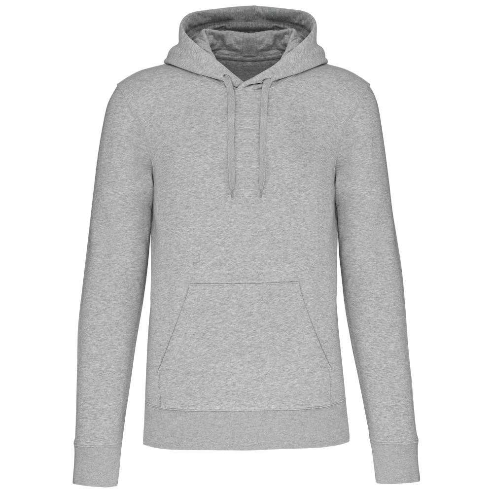 - Ecologische herensweater met capuchon - Oxford Grey