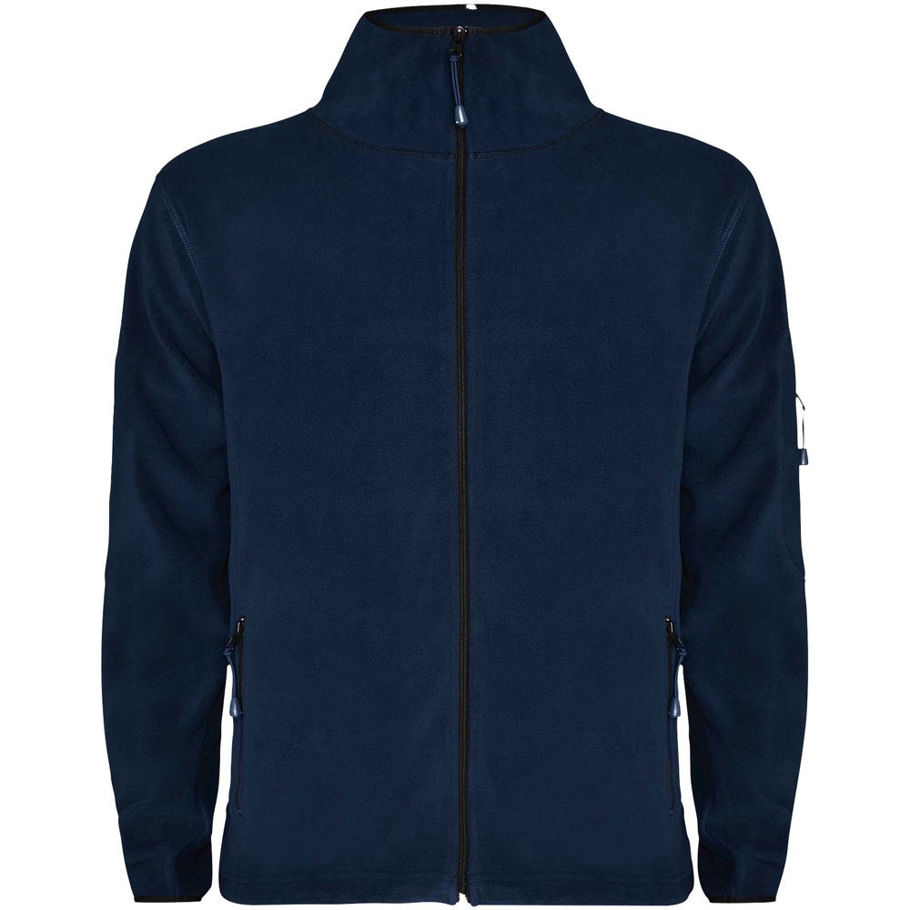 Luciane fleece herenjack met volledige rits - Marineblauw