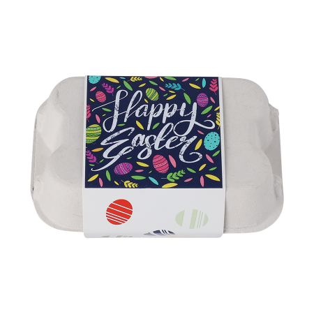 Eierdoosje met 6 paaseitjes