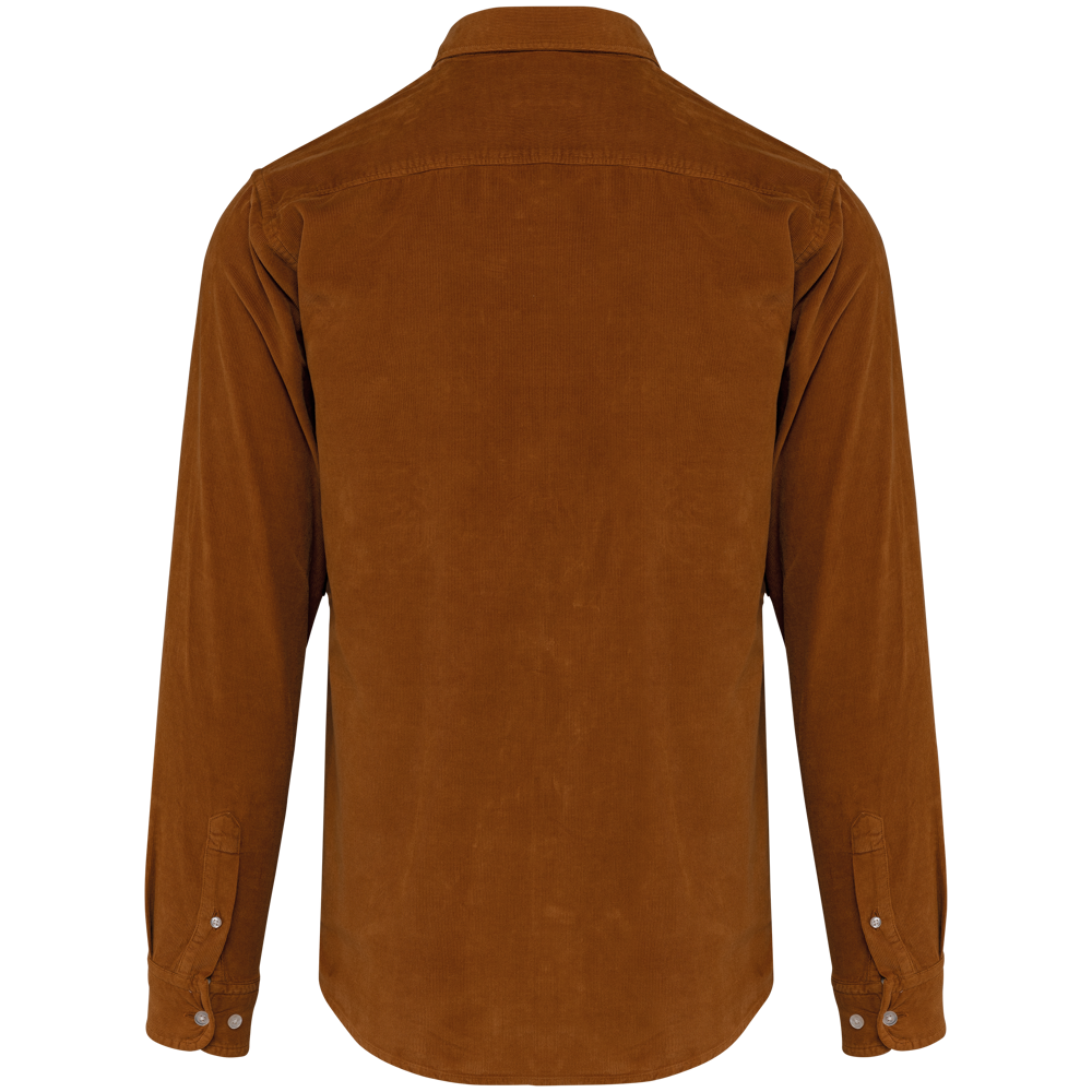 K599 - Heren overhemd met lange mouwen in ribfluweel