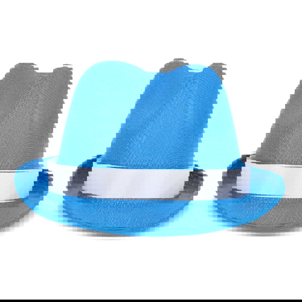 Polyester hoed met band