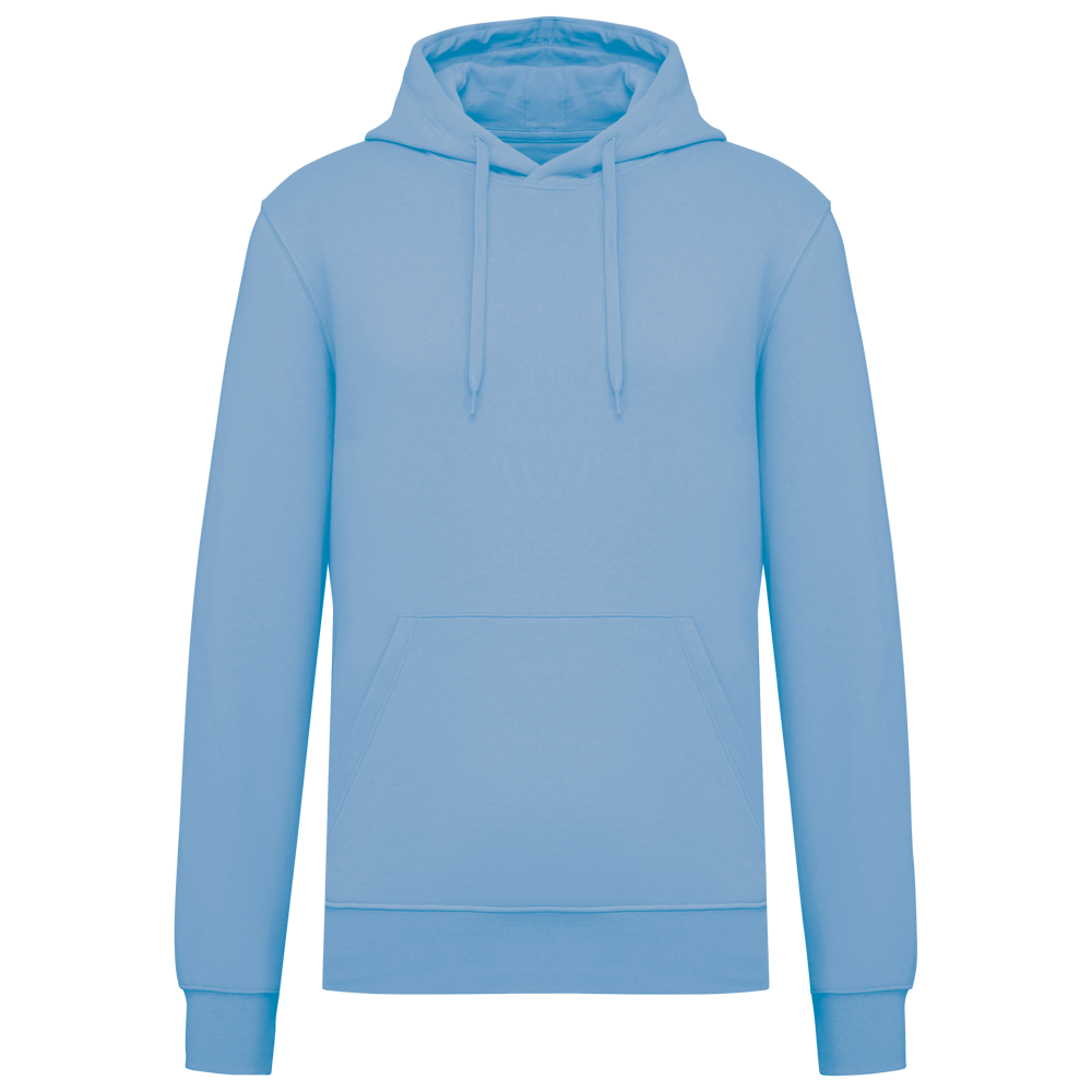 - Ecologische herensweater met capuchon - Sky Blue