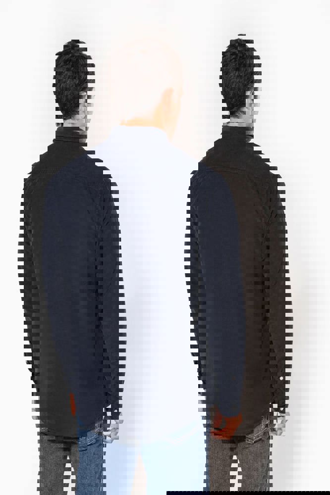 K599 - Heren overhemd met lange mouwen in ribfluweel