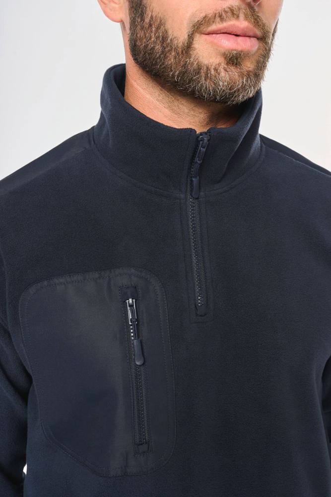 WK905 - Ecologishe fleece met ritskraag unisex