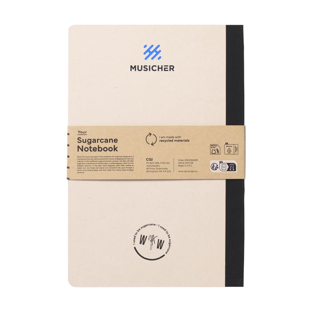 Sugarcane Notebook A5 notitieboek