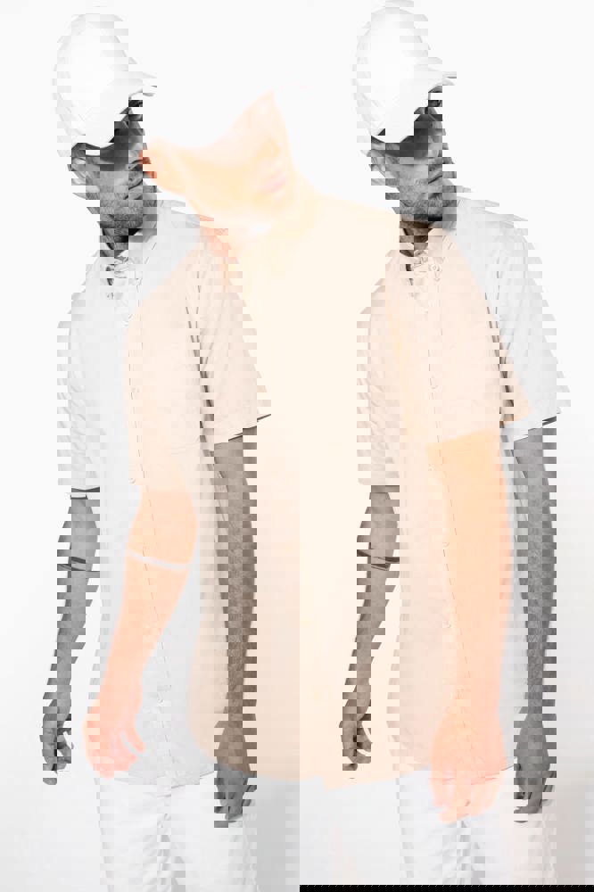 K587 - Katoenen herenoverhemd met korte mouwen "Ariana"